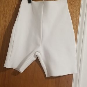 Akira brenda white bandage biker shorts